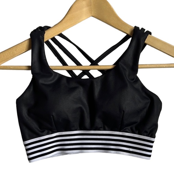 ALLFENIX Kendall Strappy Striped Band Sports Bra Size XS - Picture 4 of 7